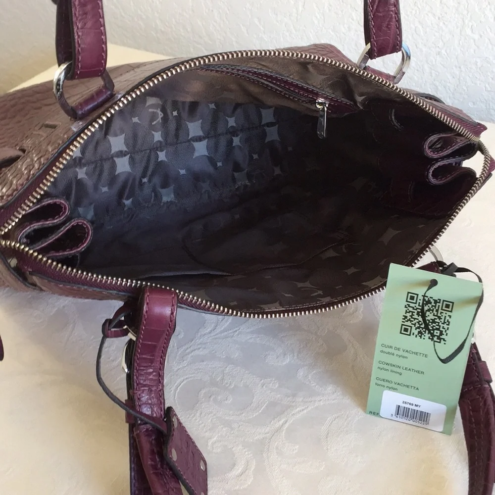 Kesslord croc embossed leather tote